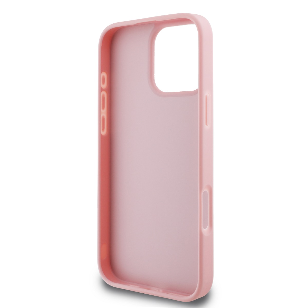 GUESS Калъф Apple iPhone 15 Pro, PU 4G Metal Logo, розов - GUHCP15L4GMGPI – снимка 5