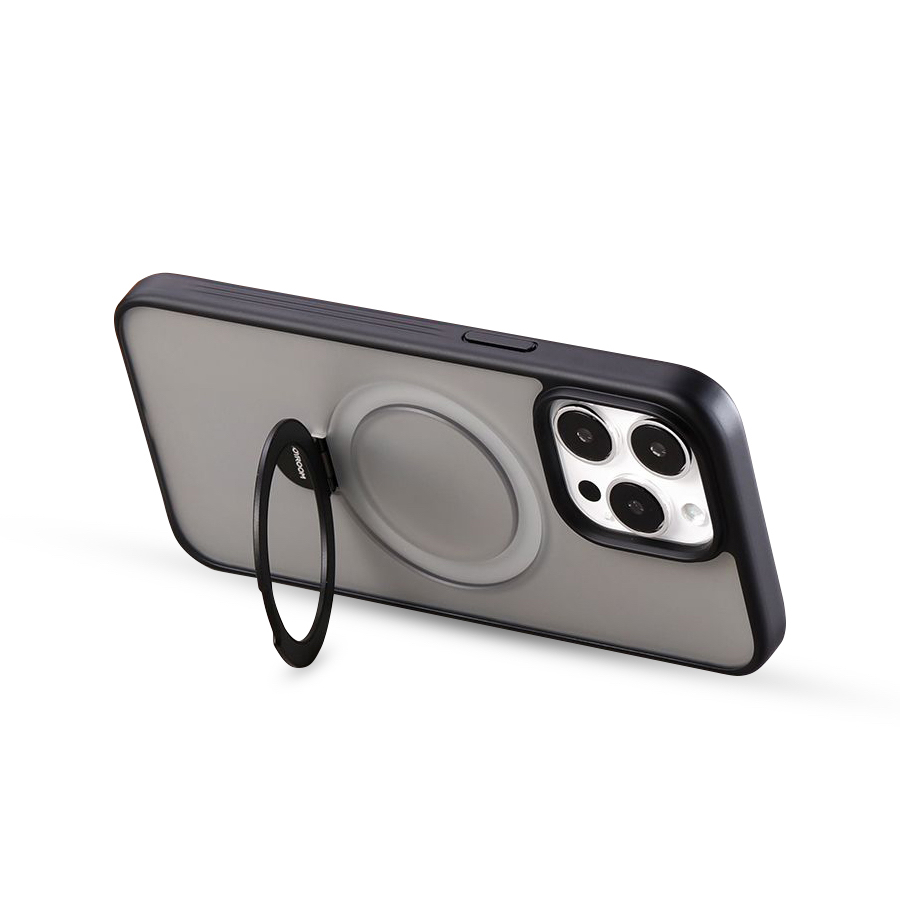 Joyroom Калъф Apple iPhone 15 Pro, Bracket Series MagSafe, черен мат