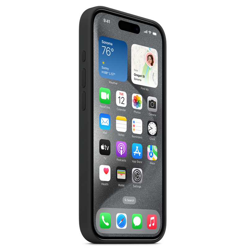 Калъф Luxury Apple iPhone 16 MagSafe с бутон /black/ – снимка 3
