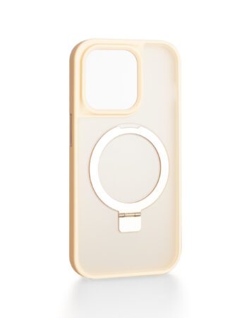 Калъф Metal ring MagSafe Apple iPhone 15 Pro Max /прасковен/