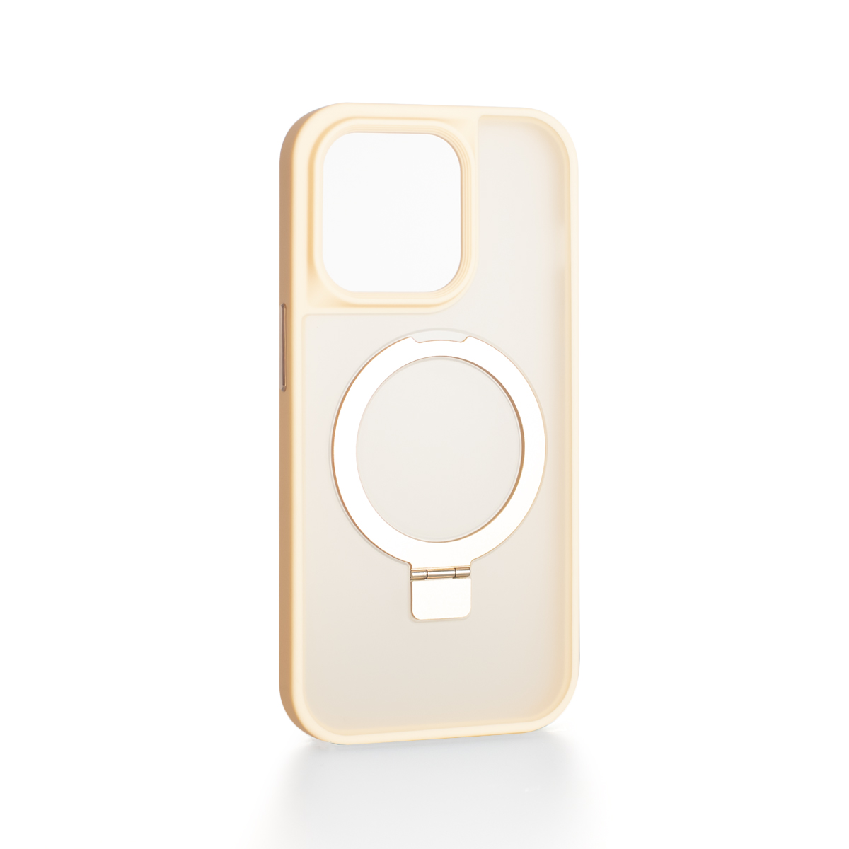 Калъф Metal ring MagSafe Apple iPhone 15 Pro Max /прасковен/