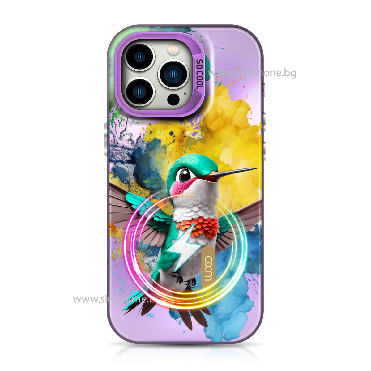 Калъф LUXO So CooL MagSafe Apple iPhone 15 Plus /колибри/