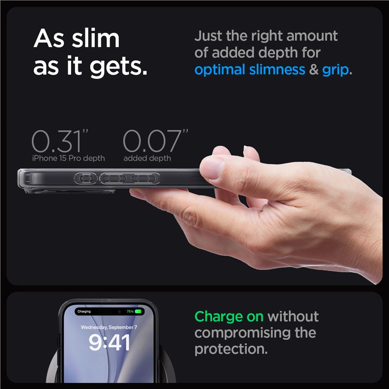 Калъф SPG Ultra Hybrid iPhone 13 Pro, MagFit /бял/ – снимка 4