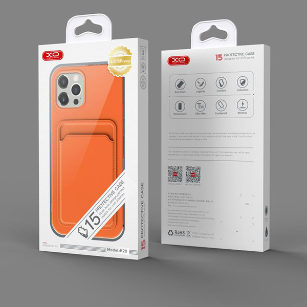 XO Калъф TPU със слот за карта Apple iPhone 15 Pro /лилав/ – снимка 2