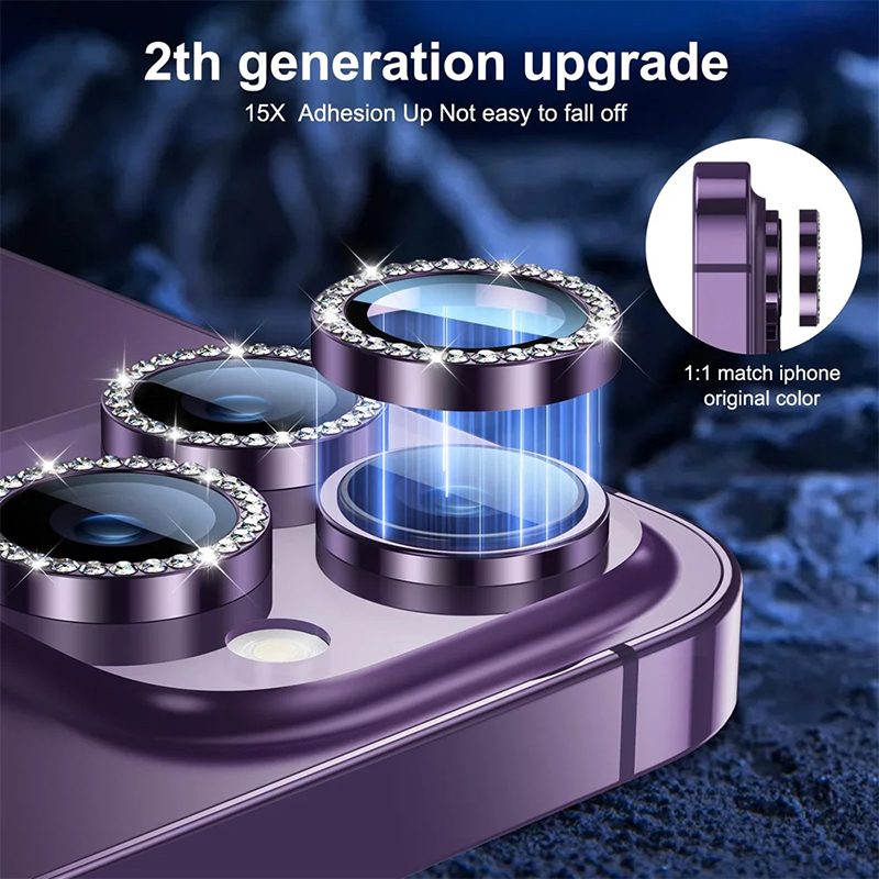 Metal Camera Lens Apple iPhone 13 Pro /черни/ NORDIC – снимка 2