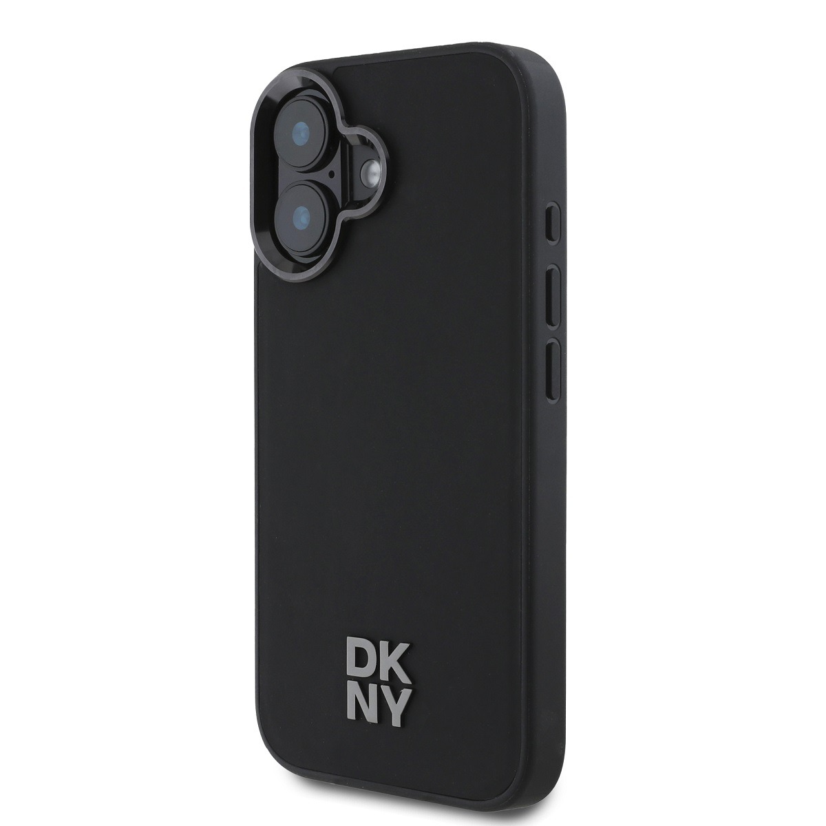 DKNY Калъф Apple iPhone 16, PU Leather Stack Logo Magsafe, черен - DKHMP16SPSMCSLK – снимка 3
