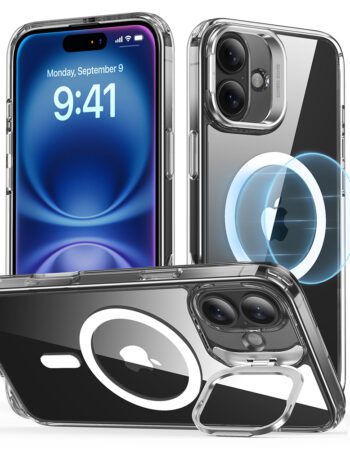 ESR Калъф Classic Hybrid със стойка, iPhone 16, MagSafe /прозрачeн/