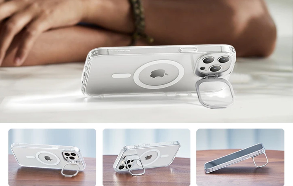 Калъф ESR Classic Kickstand iPhone 14 Plus, MagSafe /прозрачен/ – снимка 3