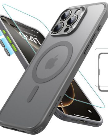 ESR Калъф Classic Pro + стъкло SET iPhone 16 Pro Max, MagSafe /матово сив/ Amazon Pack