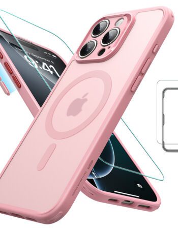 ESR Калъф Classic Pro + стъкло SET iPhone 16 Pro Max, MagSafe /матово розов/ Amazon Pack