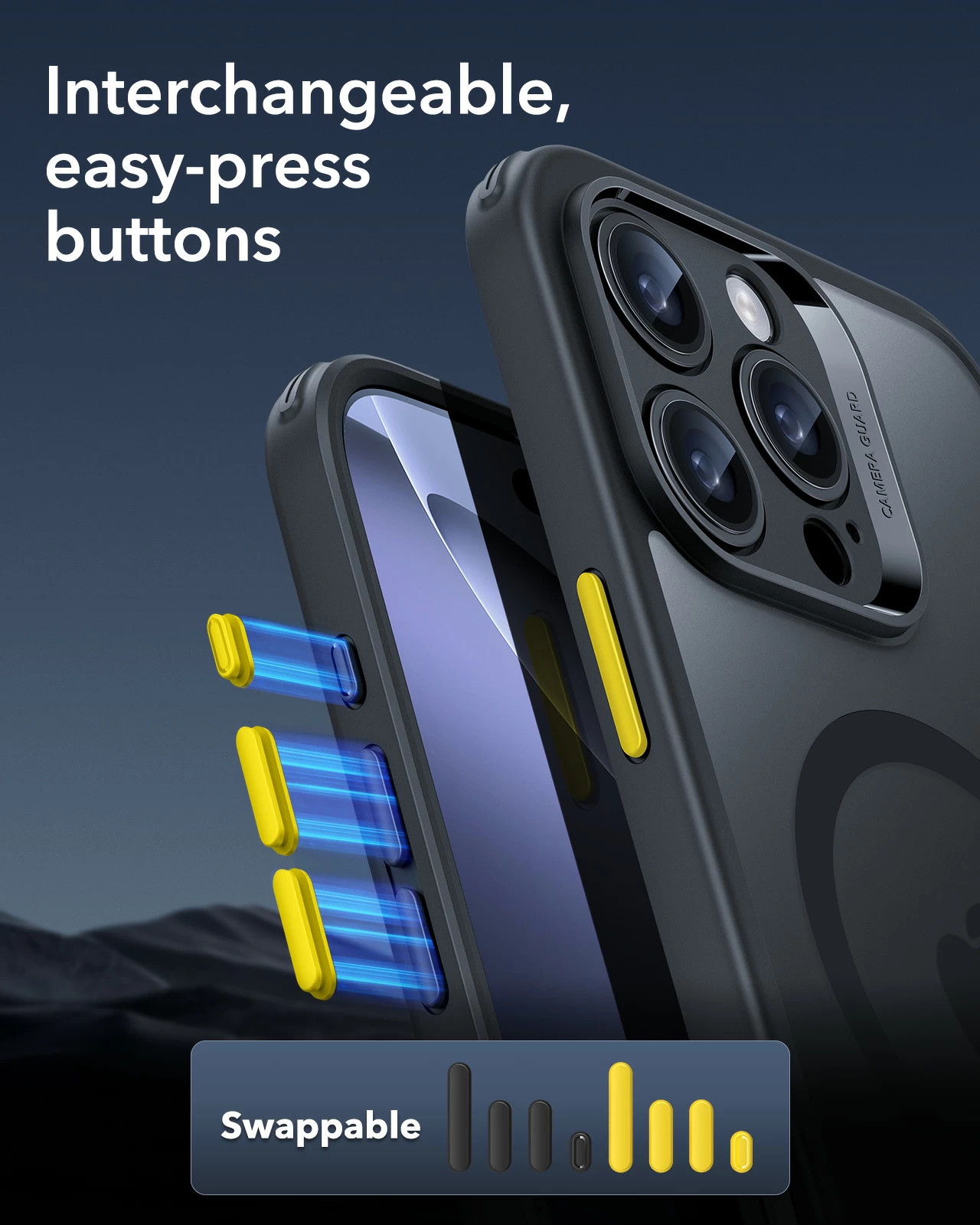 ESR Калъф Classic Pro + стъкло SET iPhone 16 Pro Max, MagSafe /матово сив/ Amazon Pack – снимка 3