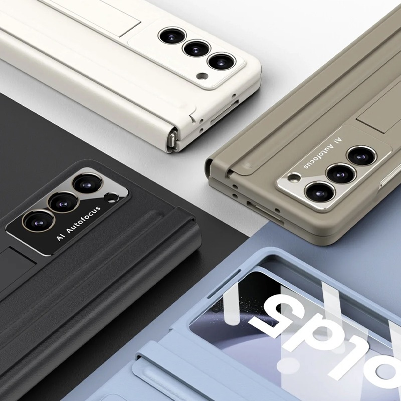Калъф FW Full Body Leather Samsung Z Fold 6 /бежов/ – снимка 3