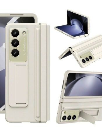 Калъф FW Full Body Leather Samsung Z Fold 6 /бежов/