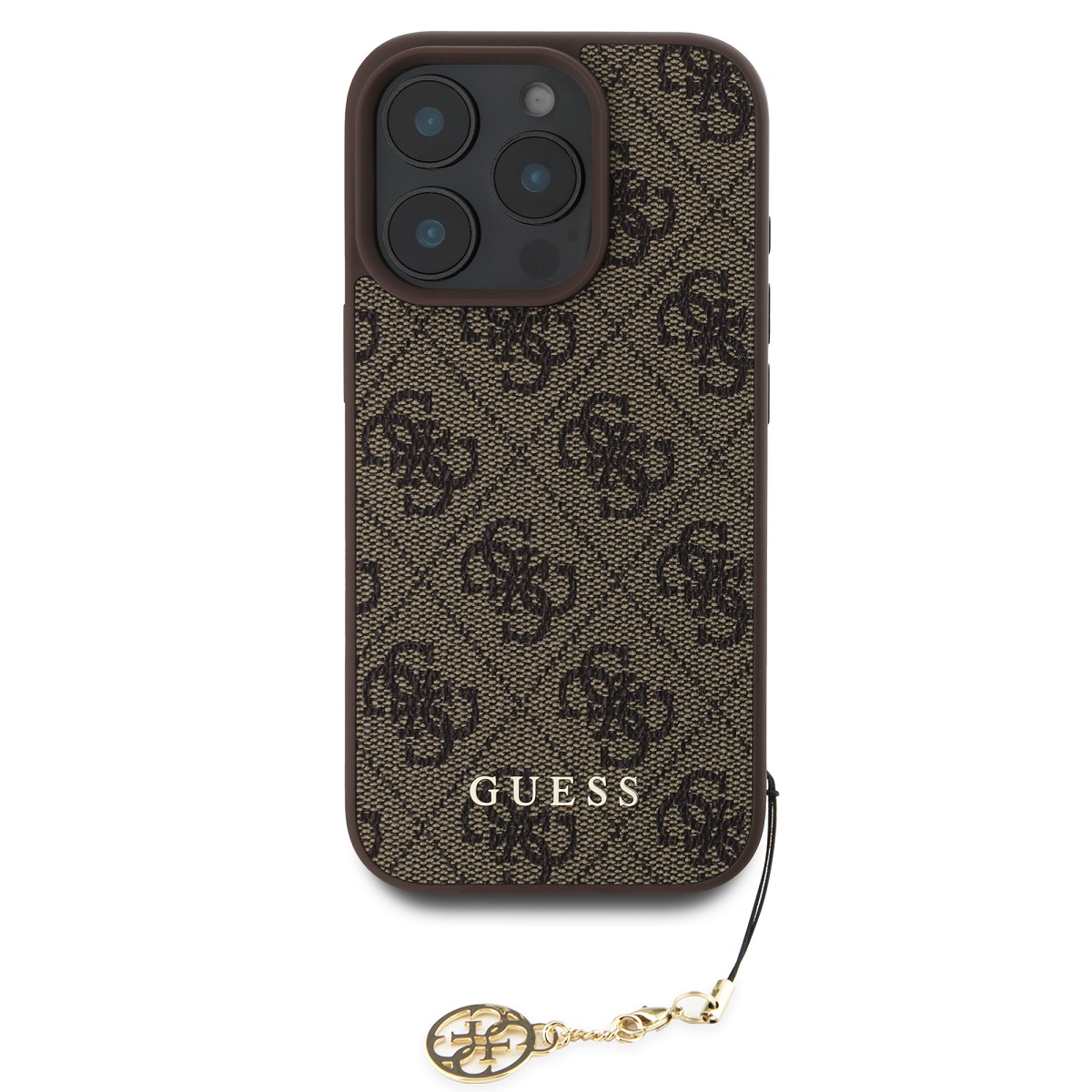 GUESS Калъф Apple iPhone 16 Pro Max, 4G Charm Tone on Tone, кафяв - GUHCP16XGF4GCW – снимка 2