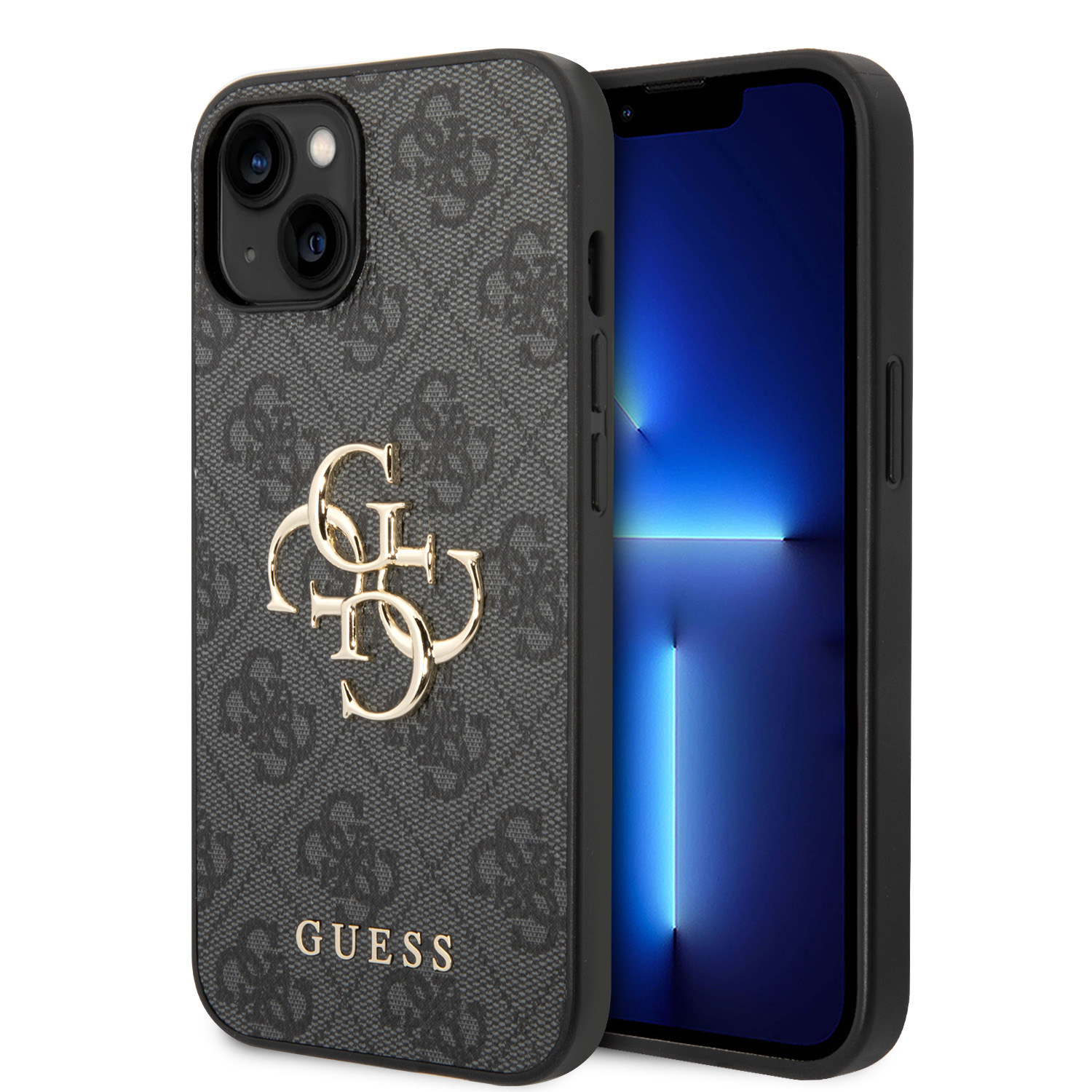 GUESS Калъф Samsung Z Flip 7, PU 4G Metal Logo, сив - GUHCZF74GMGGR