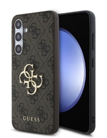 GUESS Калъф Samsung Z Flip 7, PU 4G Metal Logo, кафяв - GUHCZF74GMGBR