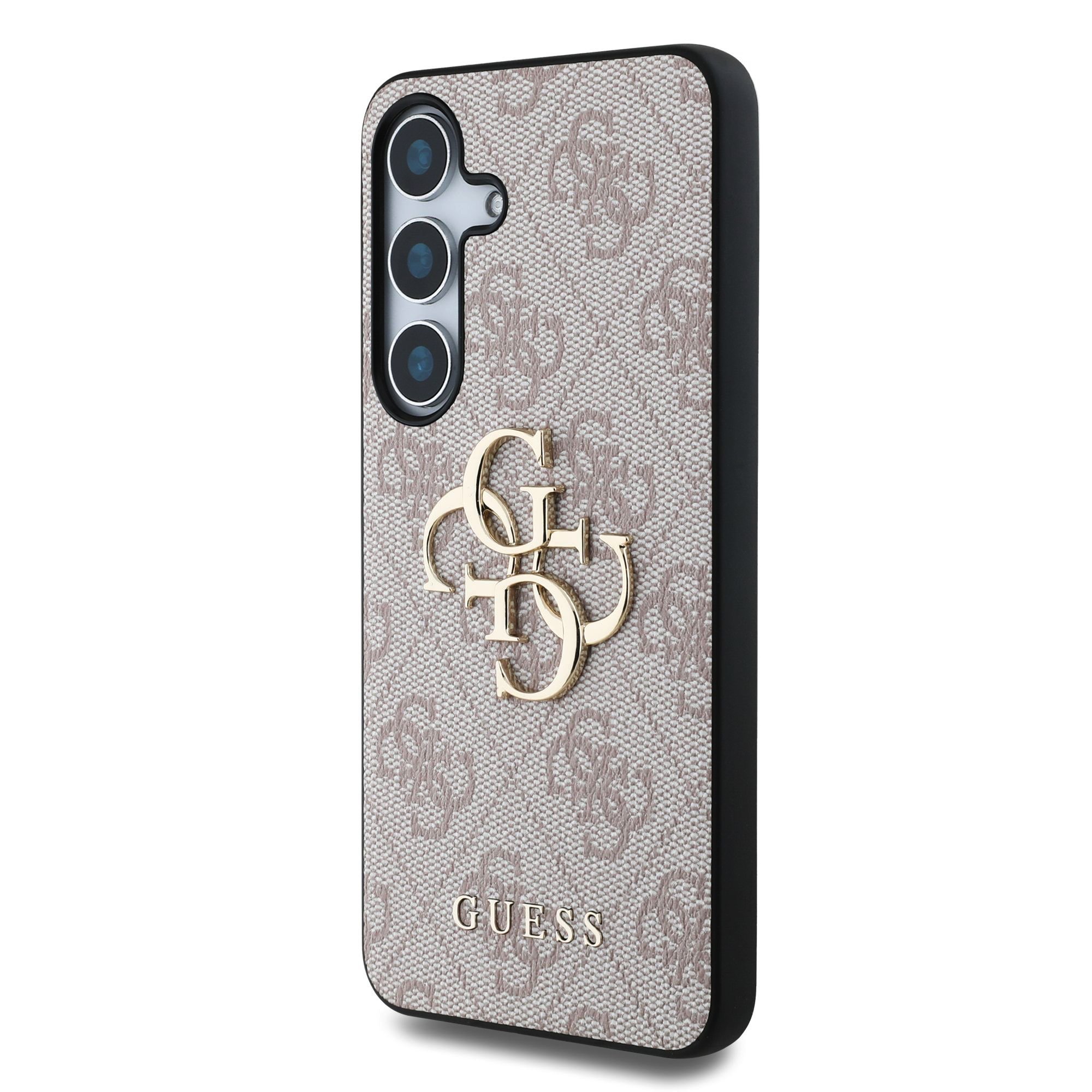 GUESS Калъф Samsung S25, PU 4G Metal Logo, розов - GUHCS25S4GMGPI – снимка 2