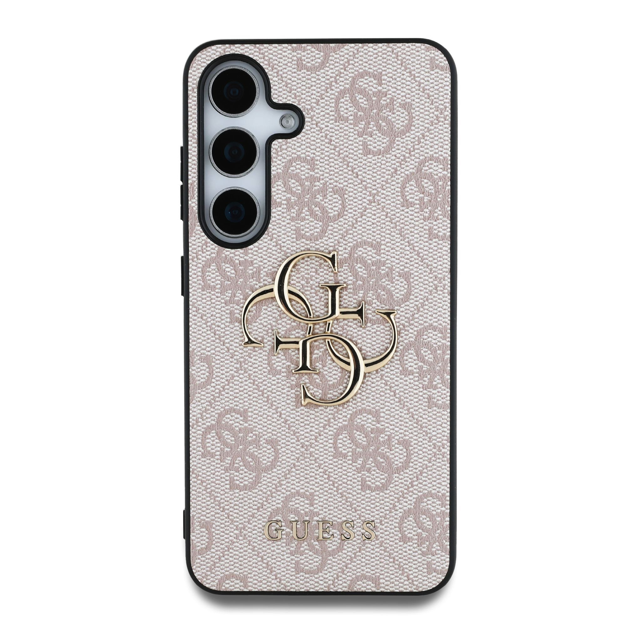 GUESS Калъф Samsung S25, PU 4G Metal Logo, розов - GUHCS25S4GMGPI – снимка 3