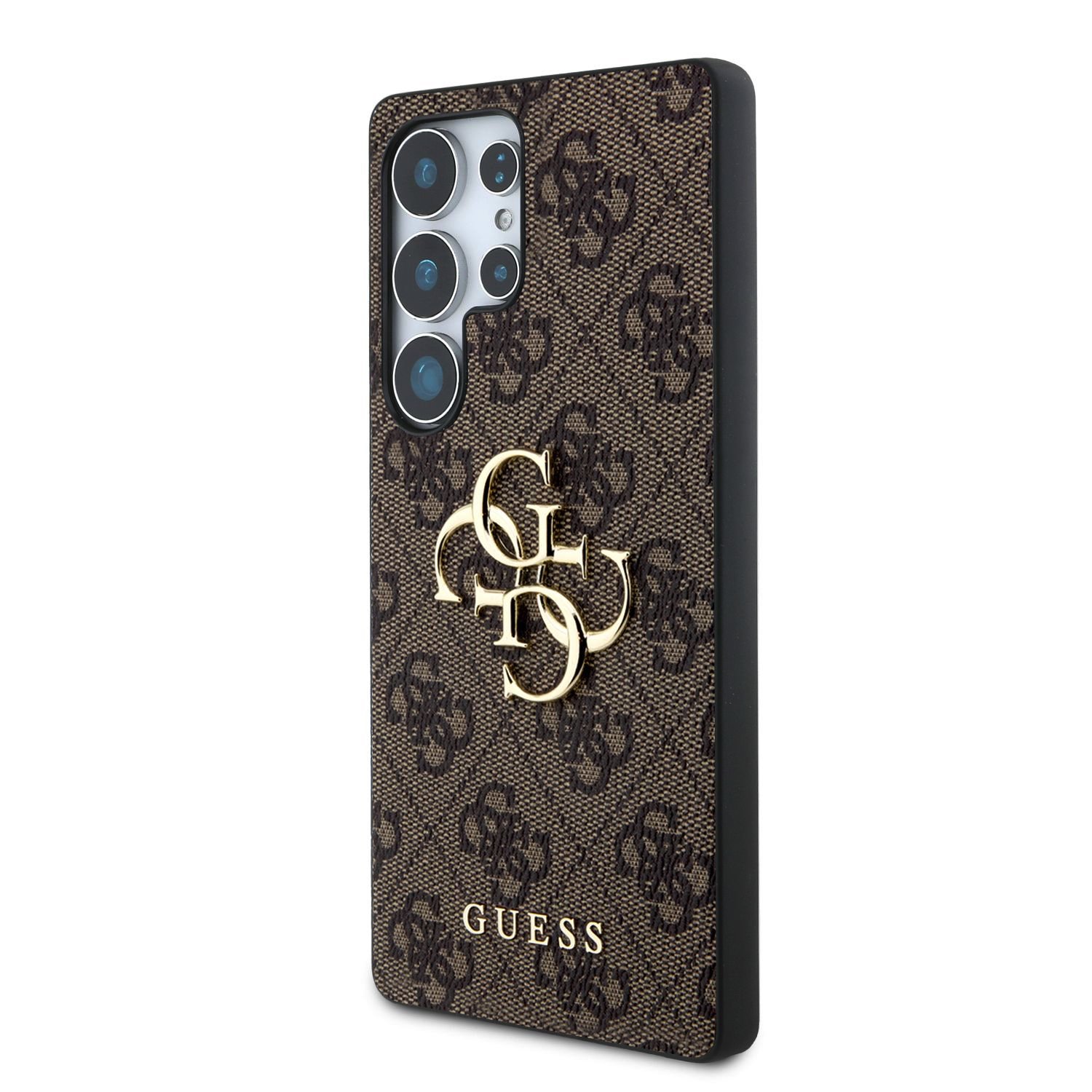 GUESS Калъф Samsung S25 Ultra, PU 4G Metal Logo, кафяв - GUHCS25L4GMGBR – снимка 2