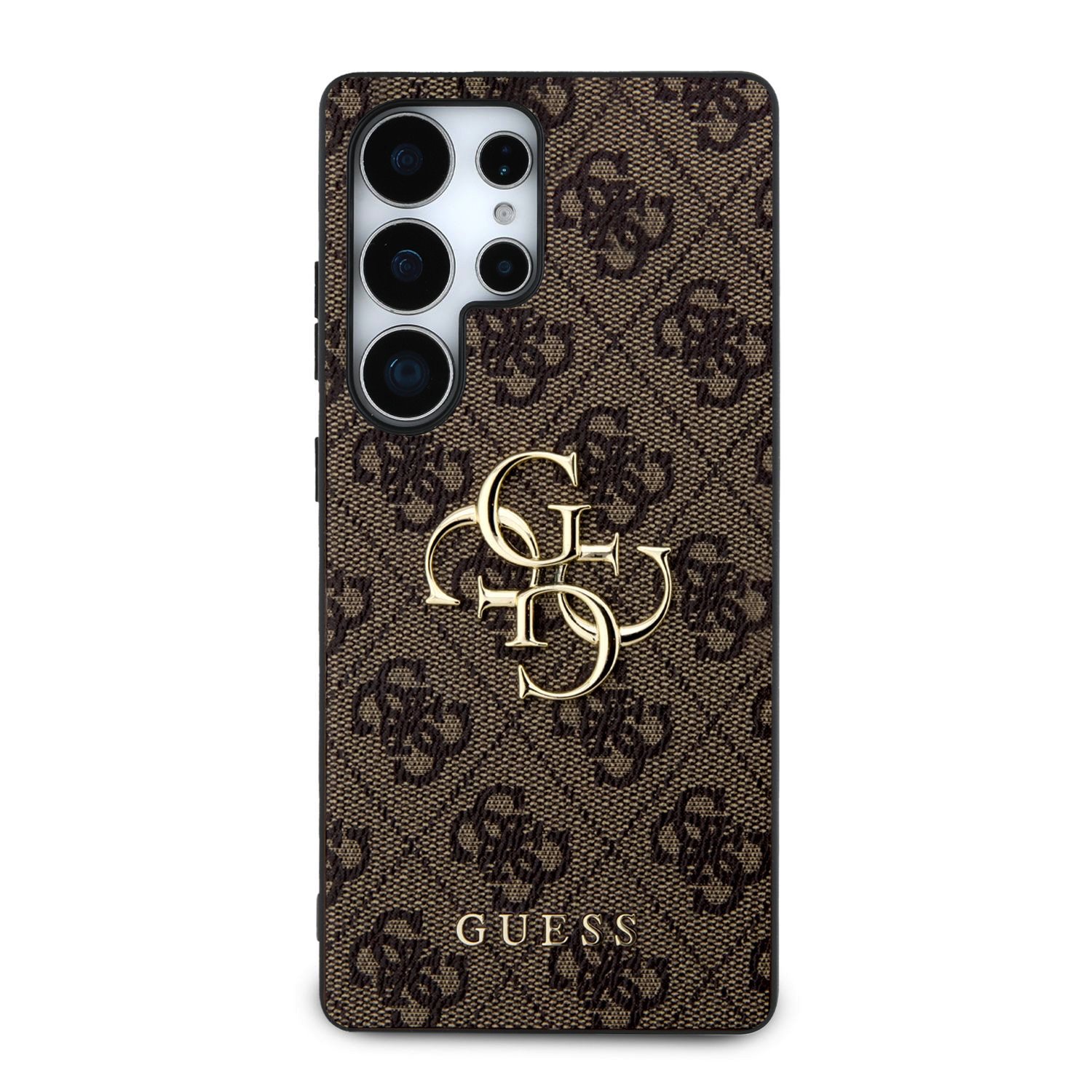 GUESS Калъф Samsung S25 Ultra, PU 4G Metal Logo, кафяв - GUHCS25L4GMGBR – снимка 3