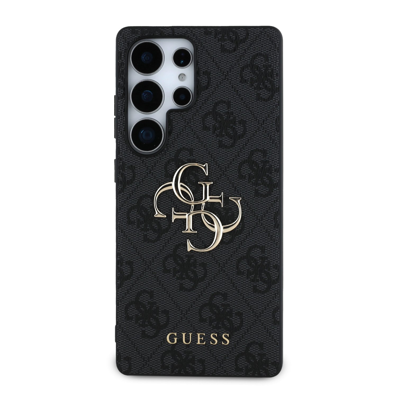GUESS Калъф Samsung S25 Ultra, PU 4G Metal Logo, сив - GUHCS25L4GMGGR – снимка 3
