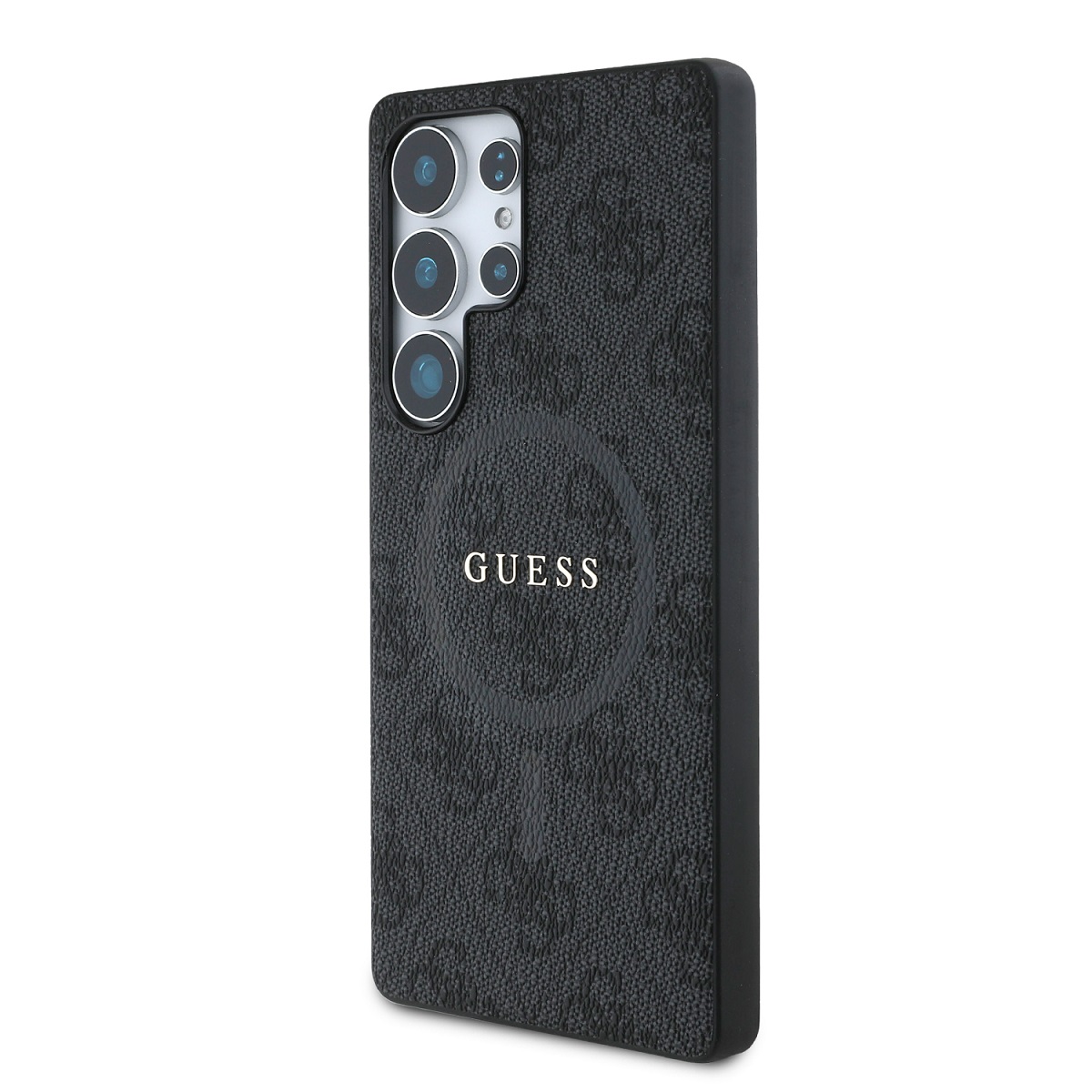 Калъф Guess GUHMS25LG4GFRK Samsung S25 Ultra PU Leather 4G Colored Ring MagSafe Black – снимка 2
