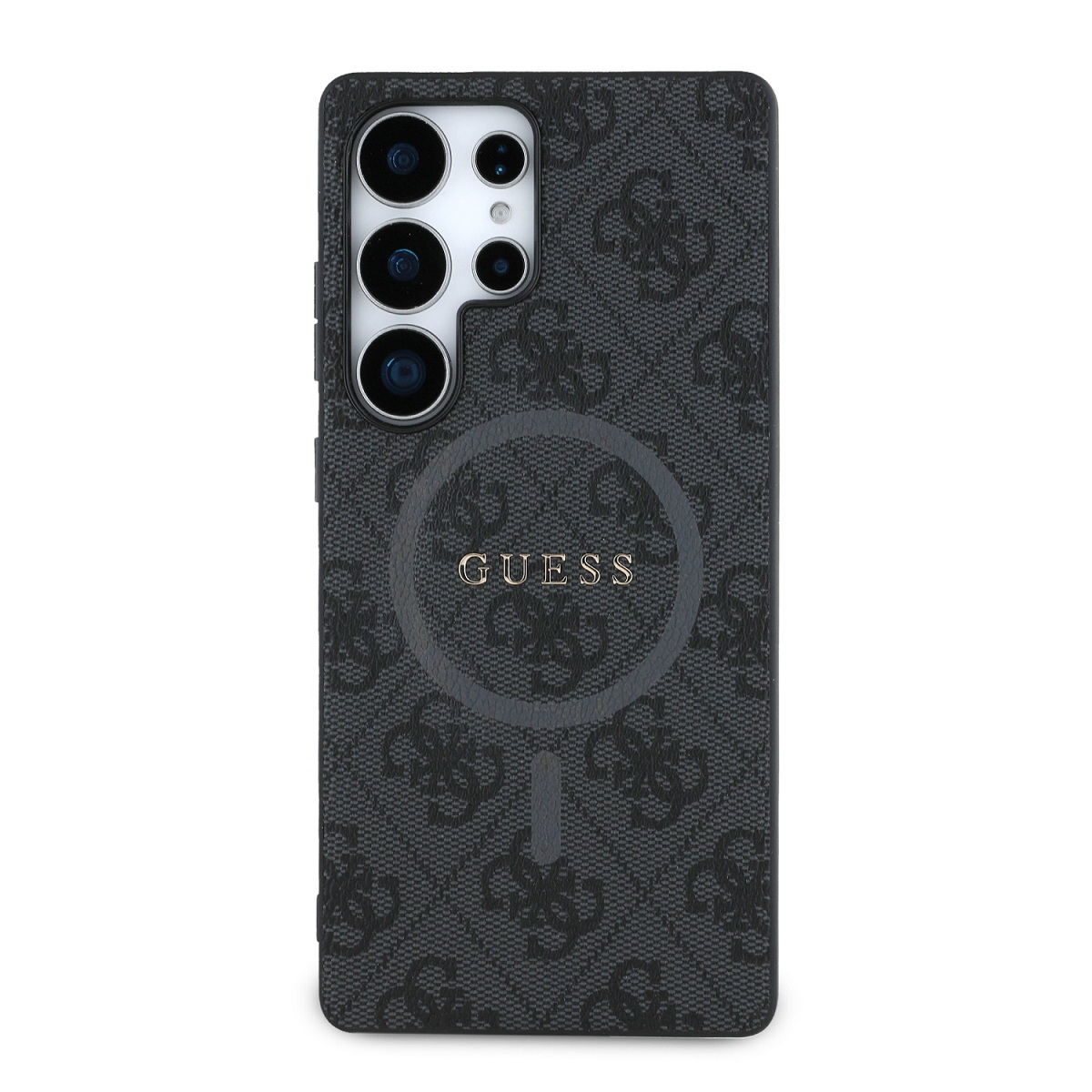 Калъф Guess GUHMS25LG4GFRK Samsung S25 Ultra PU Leather 4G Colored Ring MagSafe Black – снимка 3