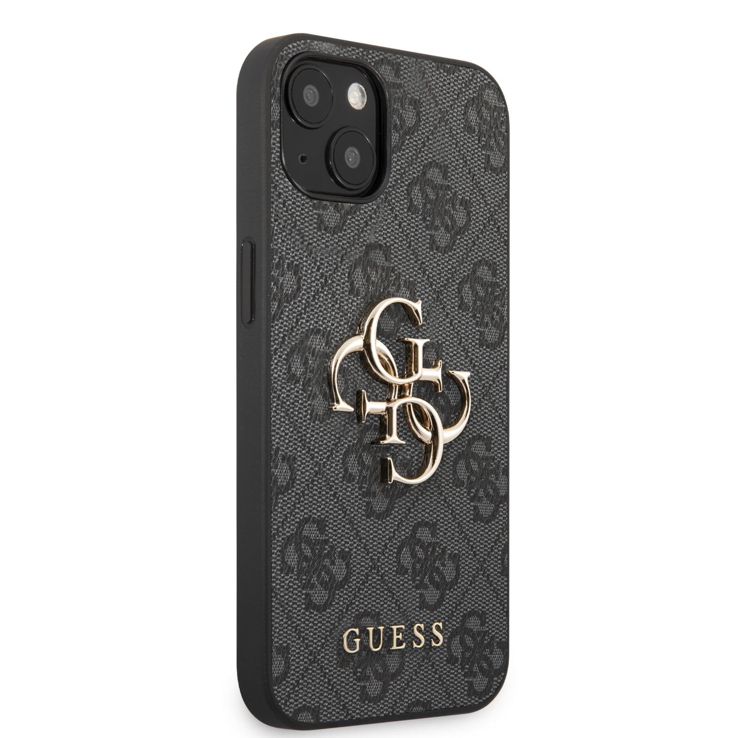 GUESS Калъф Apple iPhone 14 Pro Max, Metal Logo, сив - GUHCP14X4GMGGR – снимка 3