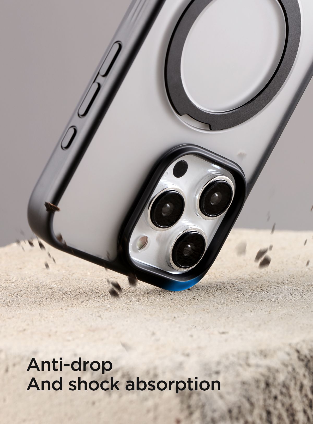 Joyroom Калъф Apple iPhone 15 Pro, Bracket Series MagSafe, черен мат – снимка 3