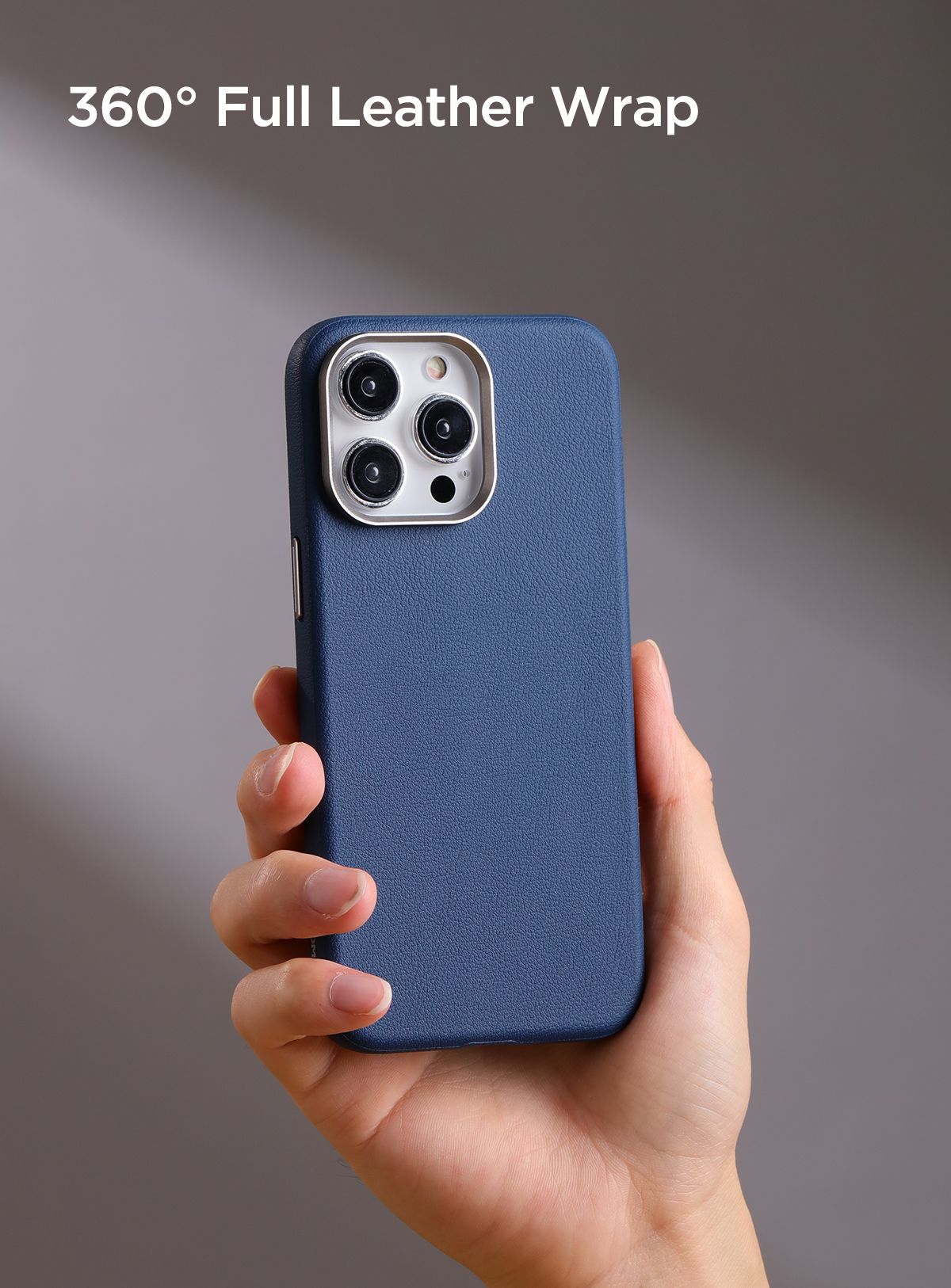 Joyroom Калъф Apple iPhone 15 Pro, Litchi Pattern Series MagSafe, черен – снимка 2