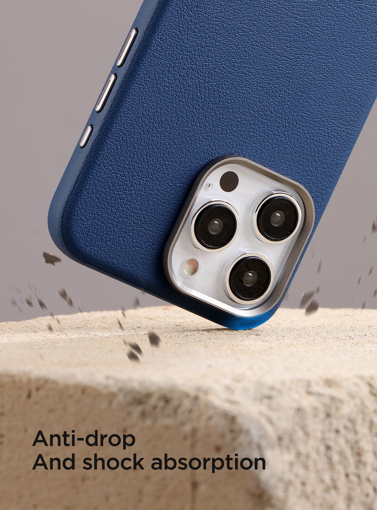 Joyroom Калъф Apple iPhone 15 Pro, Litchi Pattern Series MagSafe, черен – снимка 3