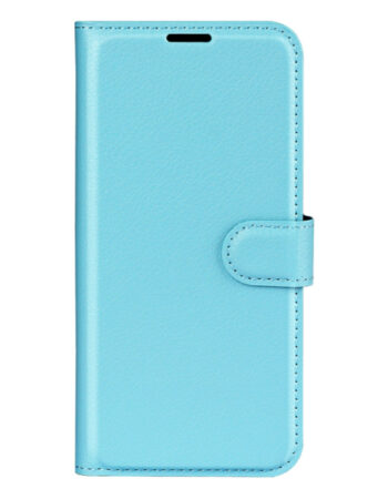Калъф Leather Wallet Apple iPhone 13 Pro /светло син/