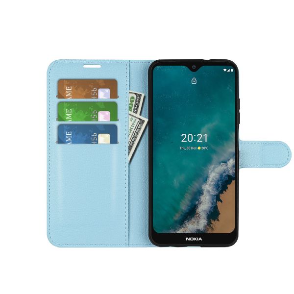 Калъф Leather Wallet Apple iPhone 13 Pro /светло син/ – снимка 5