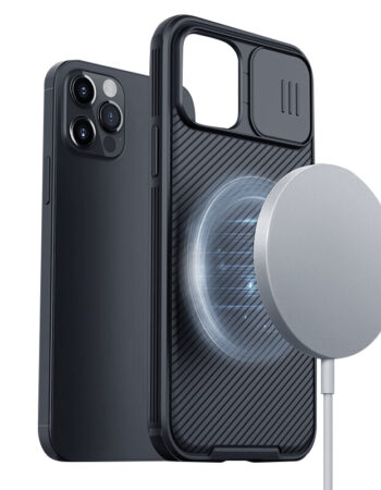 NILLKIN Калъф Apple iPhone 15 Pro, Lenswing MagSafe /син/