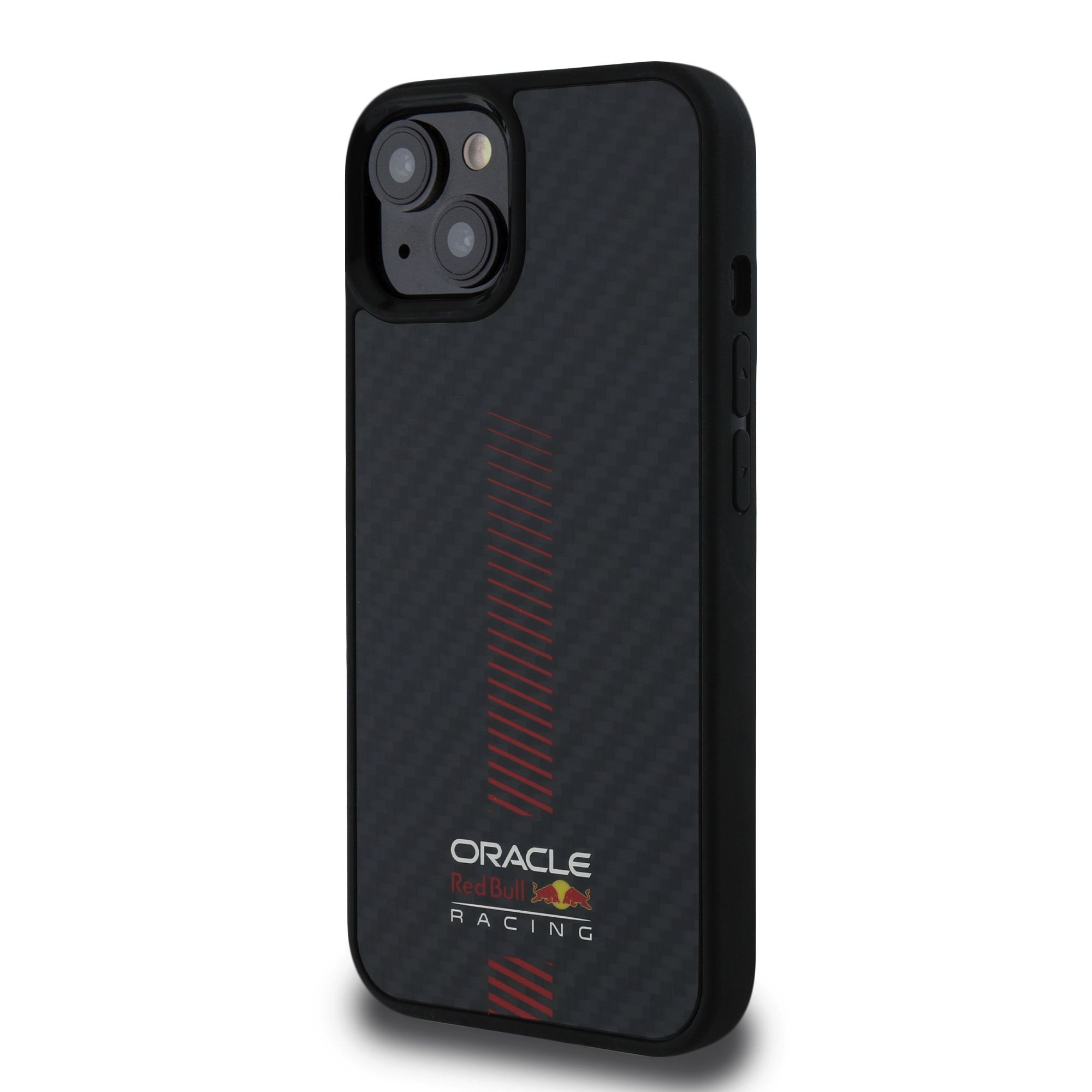 Red Bull Калъф Apple iPhone 13, Carbon Powerbar MagSafe, черен - RBHMP13M24CFGSMK – снимка 2