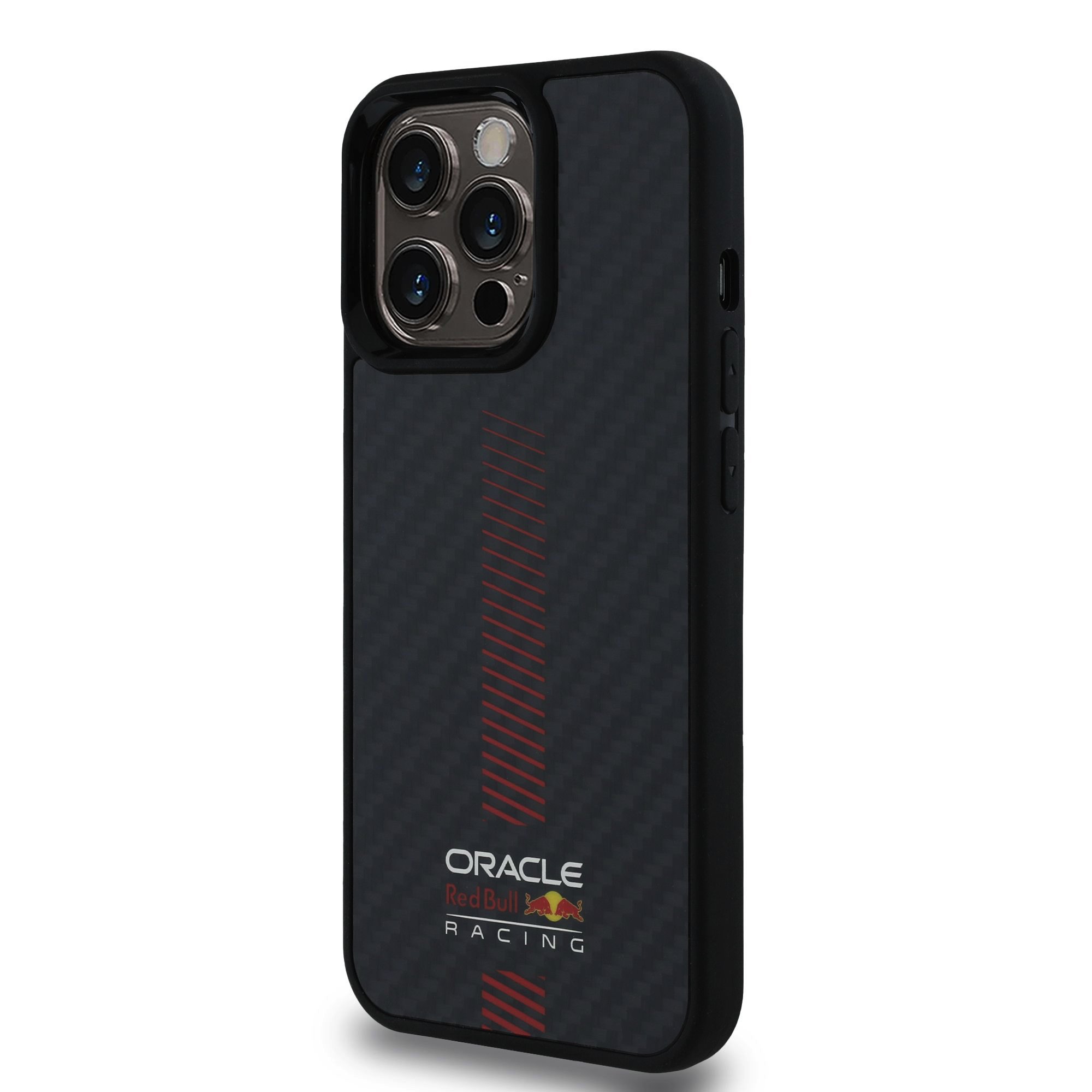 Red Bull Калъф Apple iPhone 13 Pro, Carbon Powerbar MagSafe, черен - RBHMP13L24CFGSMK – снимка 2