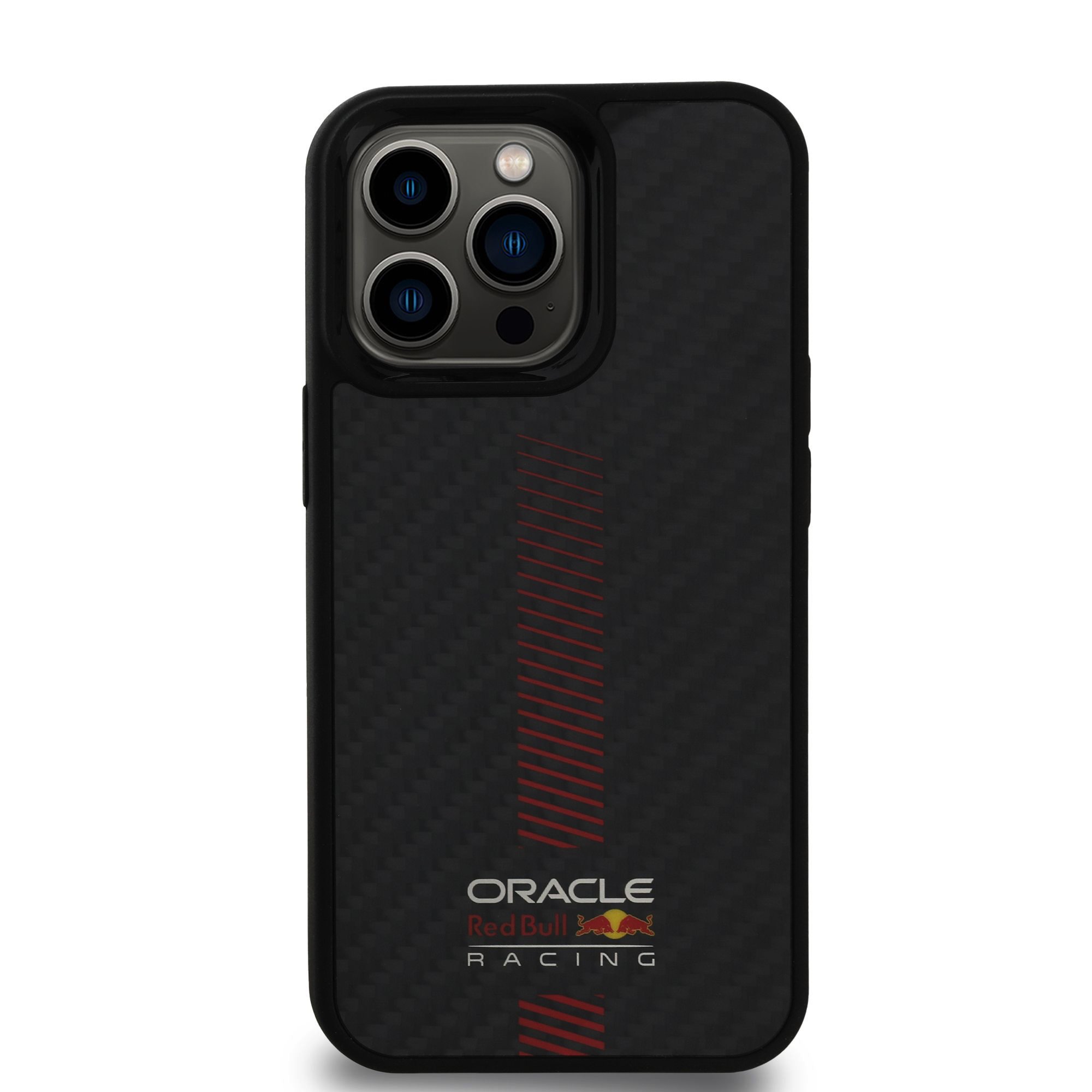 Red Bull Калъф Apple iPhone 13 Pro, Carbon Powerbar MagSafe, черен - RBHMP13L24CFGSMK – снимка 3