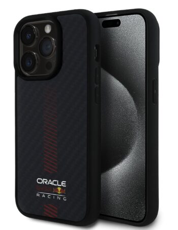 Red Bull Калъф Apple iPhone 14 Pro, Carbon Powerbar MagSafe, черен - RBHMP14L24CFGSMK