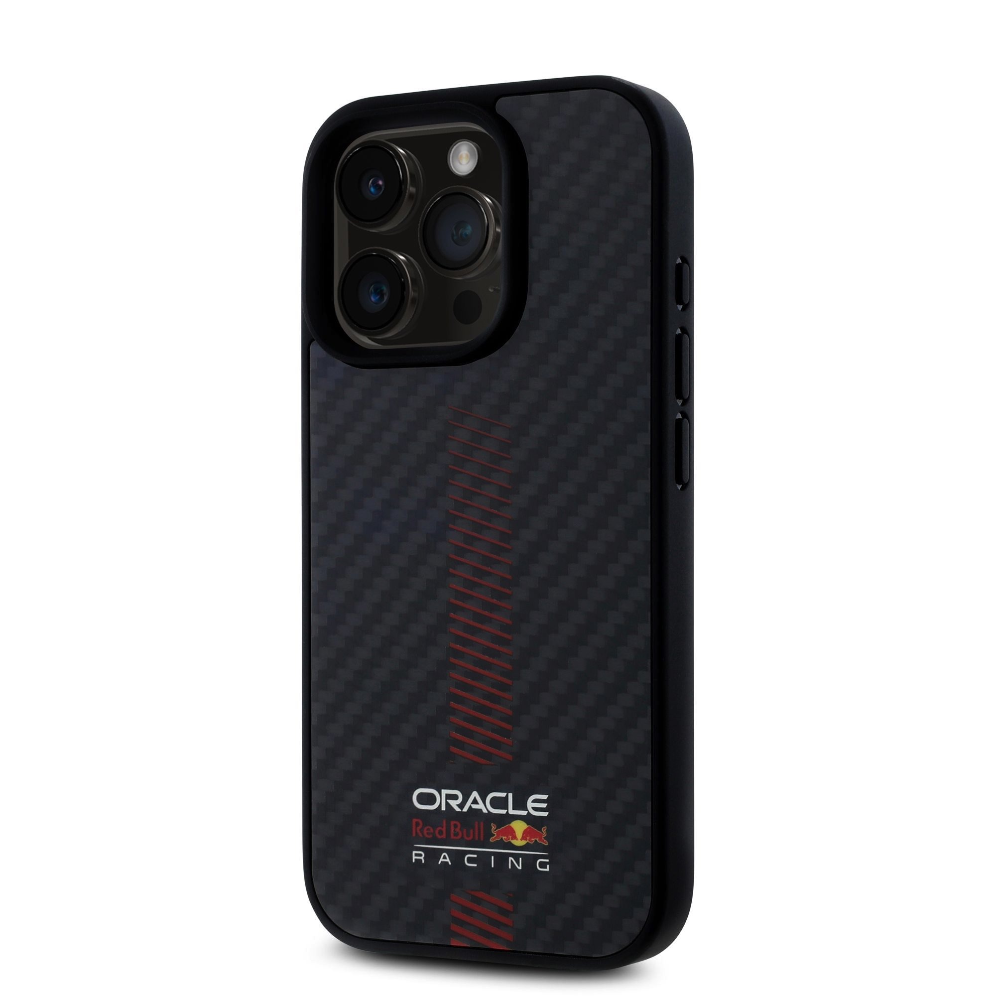 Red Bull Калъф Apple iPhone 16 Pro, Carbon Powerbar MagSafe, черен - RBHMP16L24CFGSMK – снимка 2