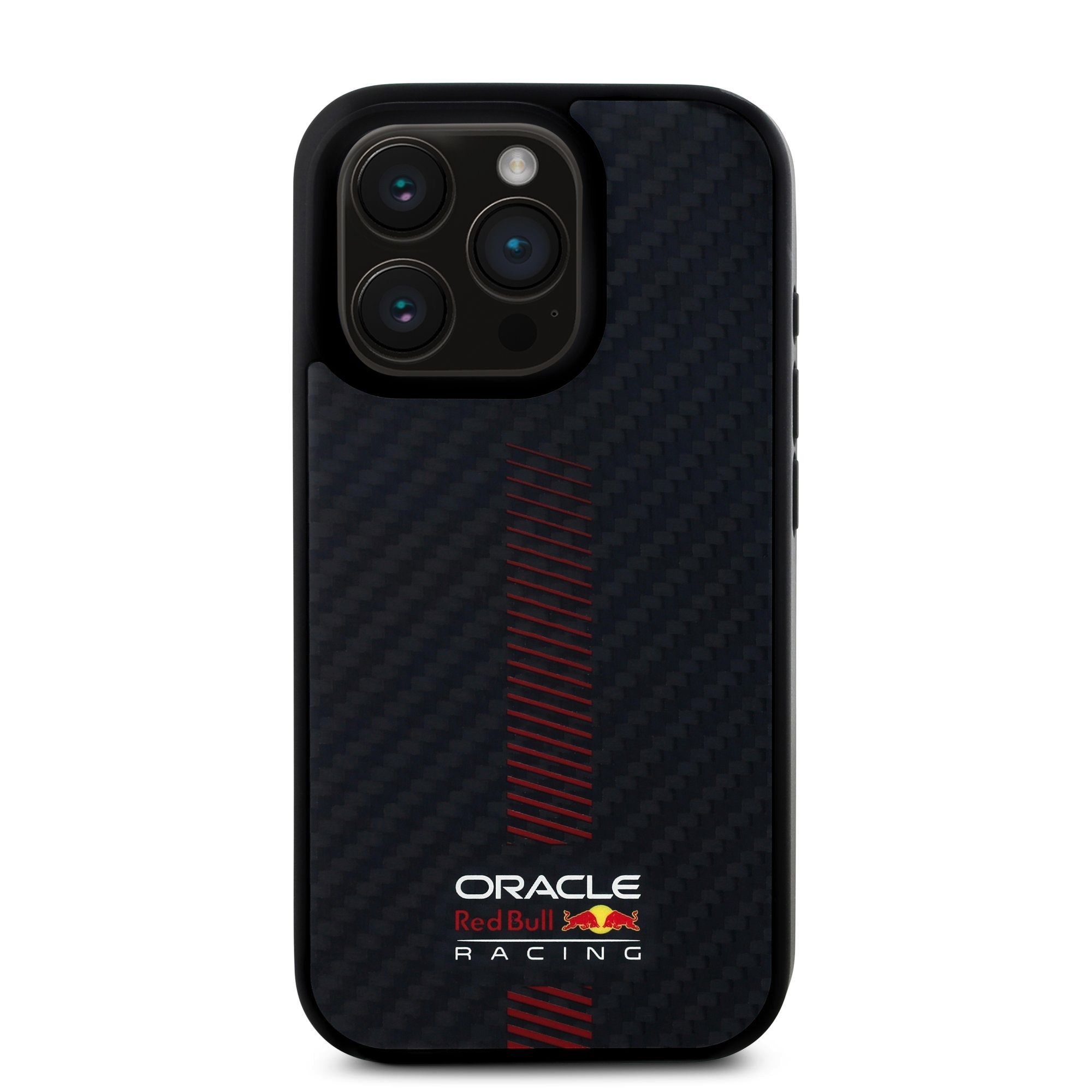 Red Bull Калъф Apple iPhone 16 Pro, Carbon Powerbar MagSafe, черен - RBHMP16L24CFGSMK – снимка 3