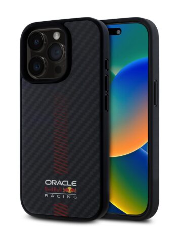 Red Bull Калъф Apple iPhone 15 Pro Max, Carbon Powerbar MagSafe, черен - RBHMP15X24CFGSMK