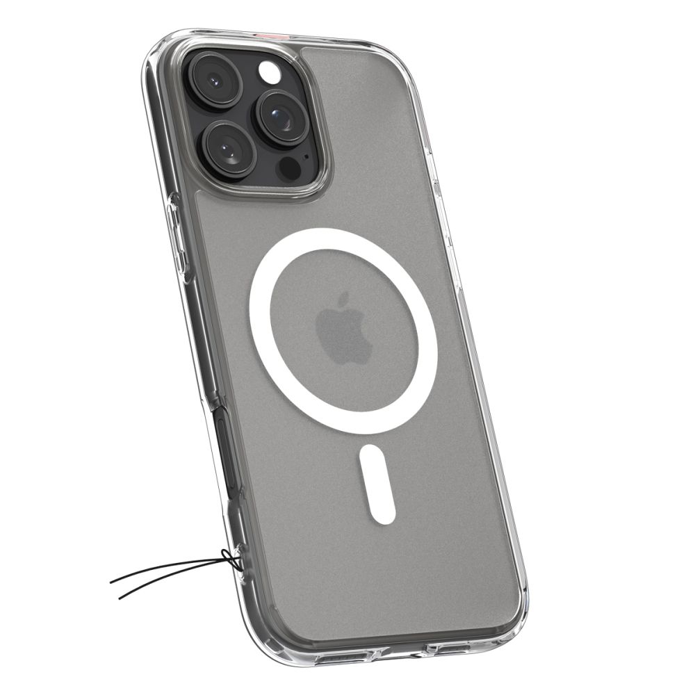 SPIGEN Калъф Ultra Hybrid Apple iPhone 16 Pro, MagSafe /прозрачен мат, бял ринг/ - ACS08133 – снимка 2
