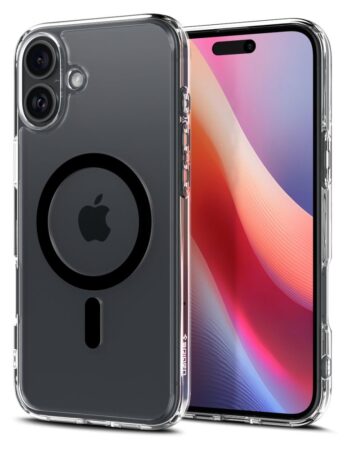 SPIGEN Калъф Ultra Hybrid Apple iPhone 16, MagSafe /прозрачен, черен ринг/ - ACS08206