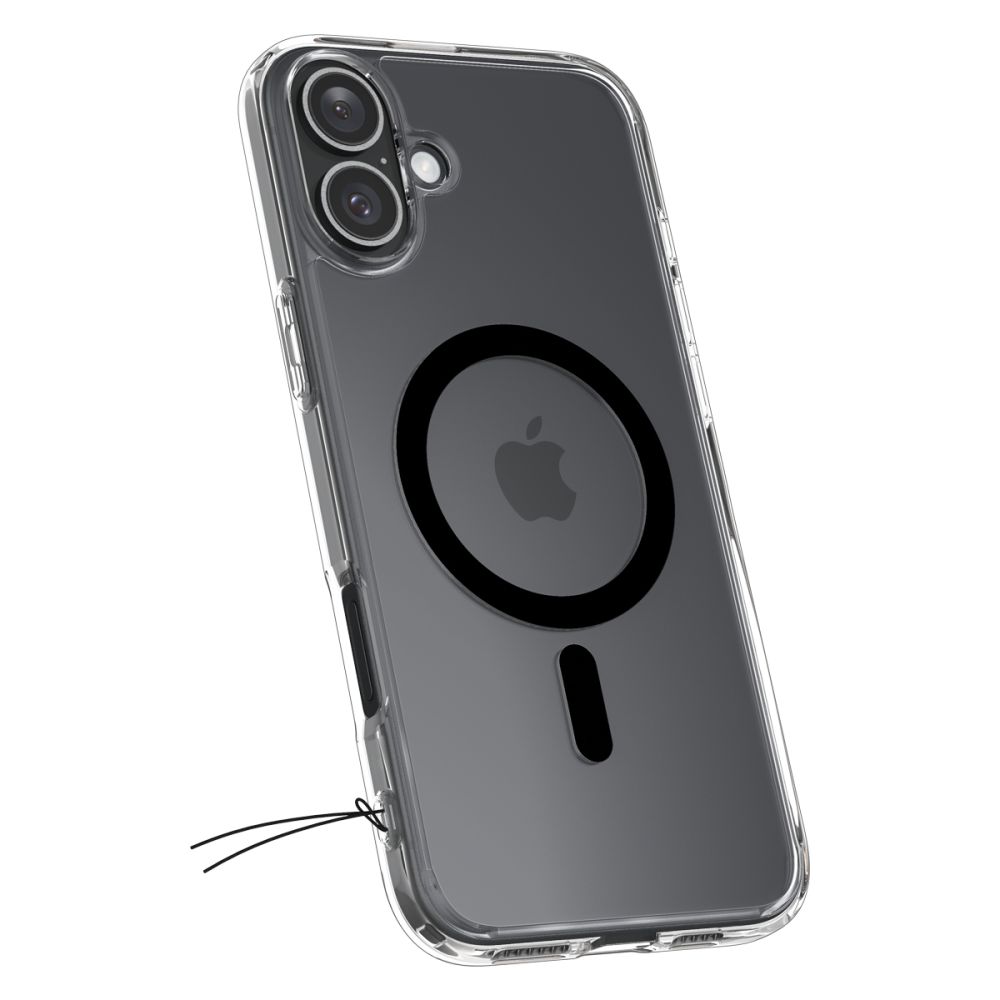 SPIGEN Калъф Ultra Hybrid Apple iPhone 16, MagSafe /прозрачен, черен ринг/ - ACS08206 – снимка 2
