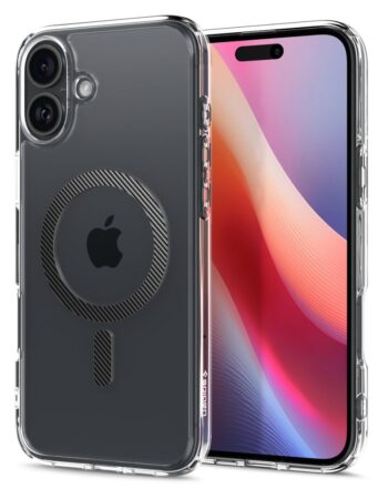 SPIGEN Калъф Ultra Hybrid Apple iPhone 16, MagSafe /прозрачен, карбонов ринг/ - ACS08207