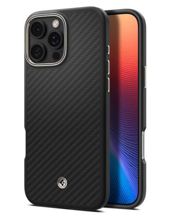 SPIGEN Калъф Enzo ARAMID Apple iPhone 16 Pro Max, MagSafe /черен/ - ACS08501