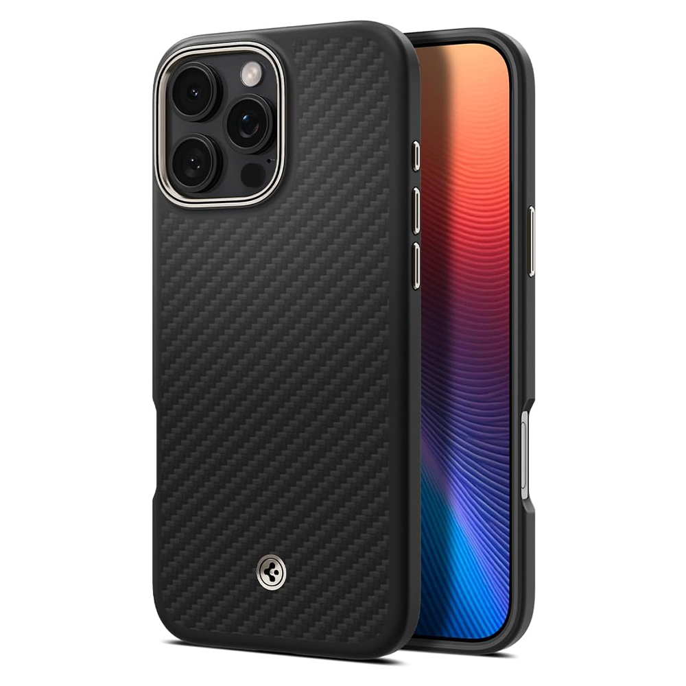 SPIGEN Калъф Enzo ARAMID Apple iPhone 16 Pro Max, MagSafe /черен/ - ACS08501