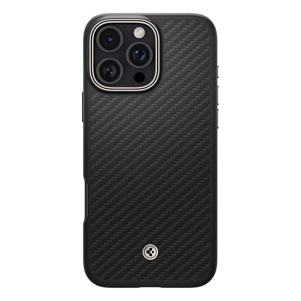 SPIGEN Калъф Enzo ARAMID Apple iPhone 16 Pro Max, MagSafe /черен/ - ACS08501 – снимка 3
