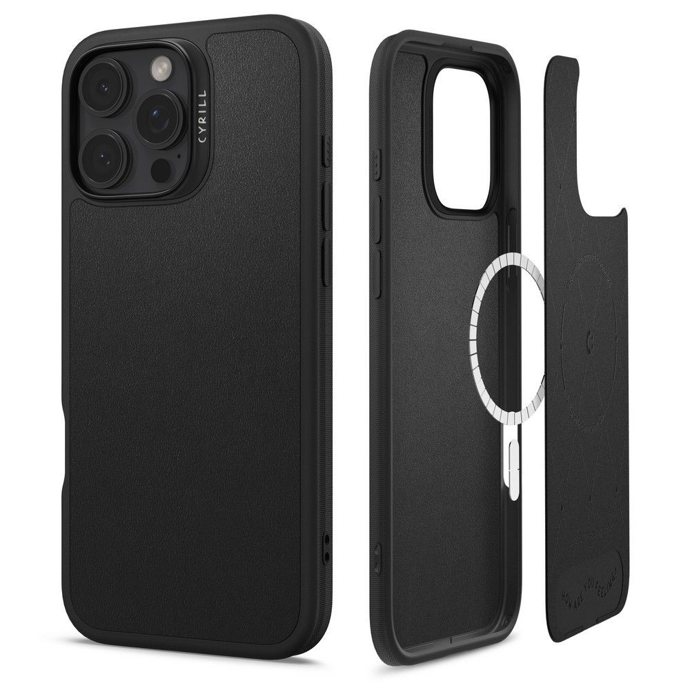 SPIGEN Калъф Cyrill Kajuk MagSafe Apple iPhone 16 Pro /черен/ - ACS08404 – снимка 2