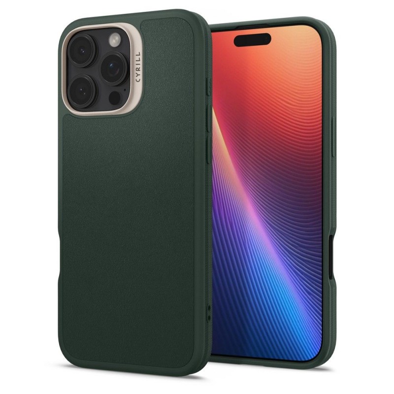 SPIGEN Калъф Cyrill Kajuk MagSafe Apple iPhone 16 Pro Max /зелен/ - ACS08398